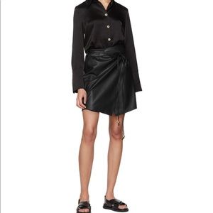 New mini skirt, nanushka, vegan leather
